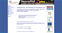 Desktop Screenshot of neurophd.nencki.gov.pl