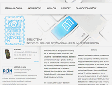 Tablet Screenshot of biblioteka.nencki.gov.pl
